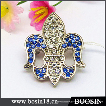 Benutzerdefinierte Legierung Strass Fleur De Lis Brosche Schmuck